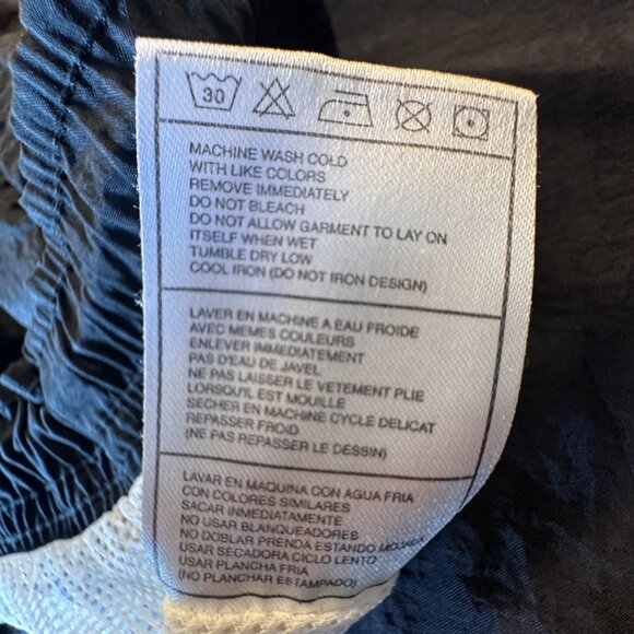 VTG Nike Swim Shorts Mens XL Black 90s Mesh Liner Big Swoosh Logo - Picture 14 of 14